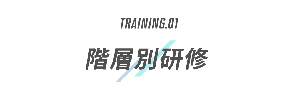 TRAINING.01　階層別研修